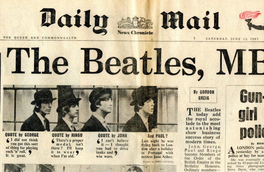 Beatles MBE Daily Mail009
