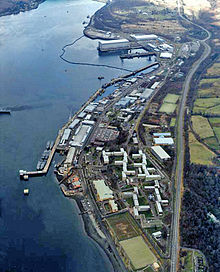 2014: Faslane Naval Base, HMNB Clyde, Scotland.  Home of the Vanguard class submarines which carry the UK's current nuclear arsenal