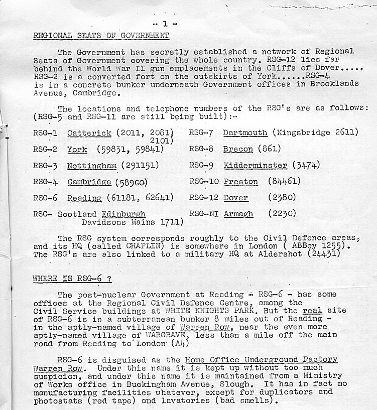 Extract from "Danger! Official Secret RSG-6"